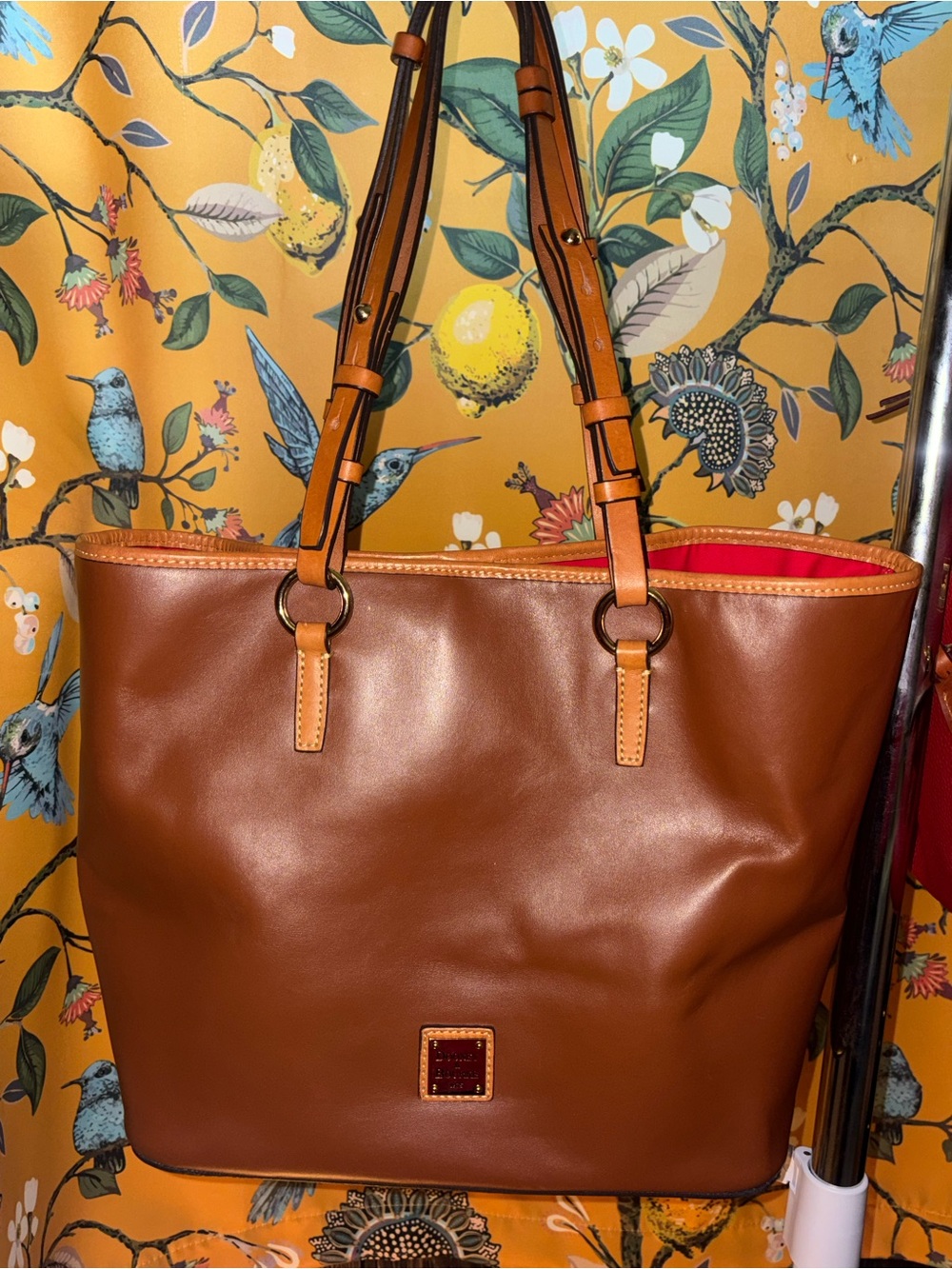 Dooney and Bourke Natural Brown Wexford Smooth Leather Purse